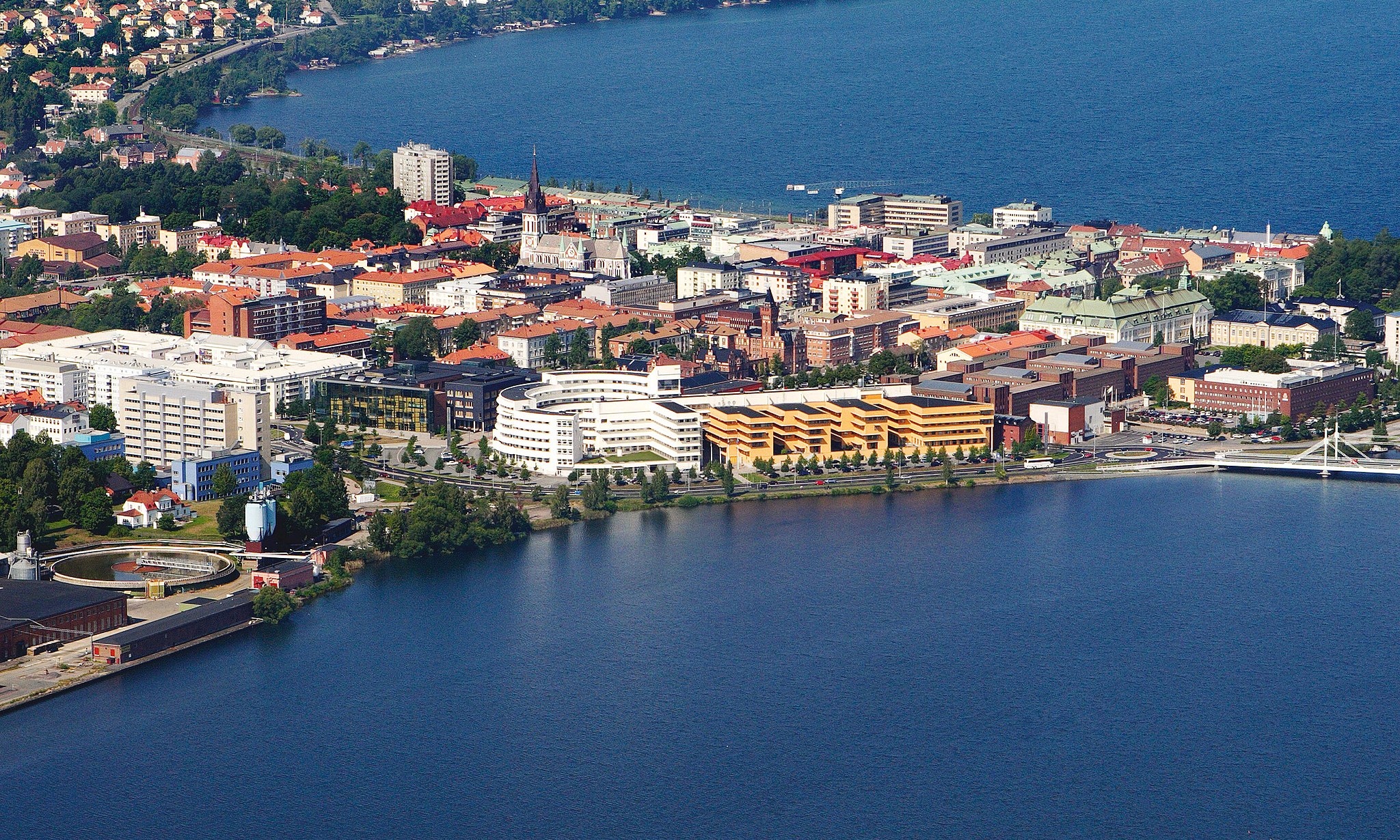 Flygfoto över Jönköping